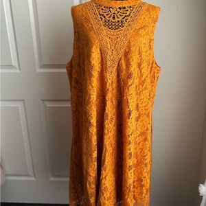 Torrid Vibrant Orange Lace Dress
